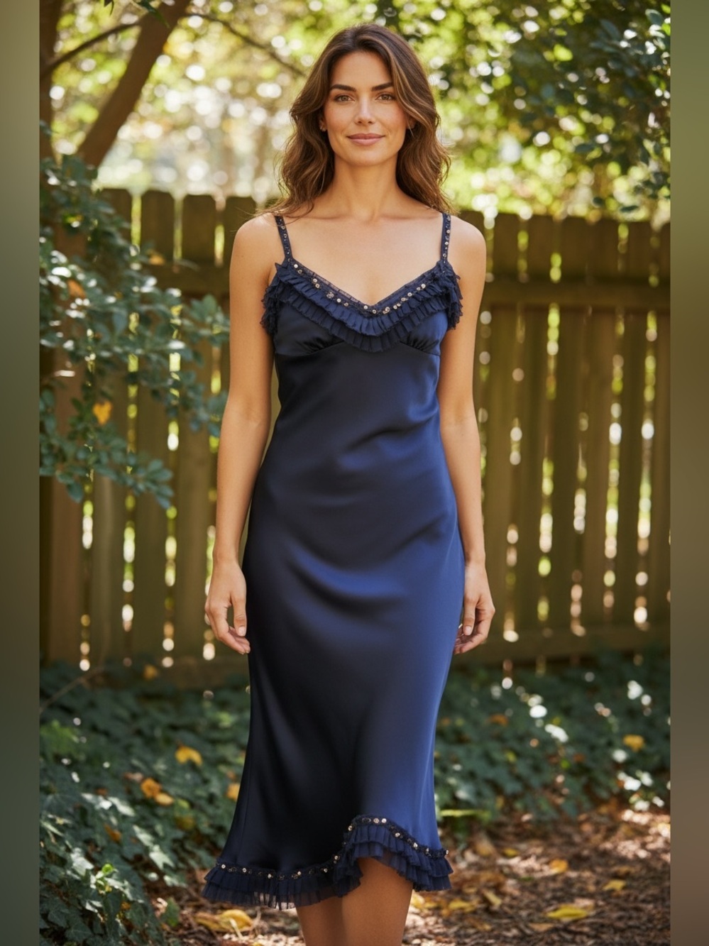 NWT Atos Lombardini silk ruffle asymmetrical dress